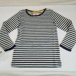 Mini Boden size 5-6 girls super soft pointelle shirt Stripes